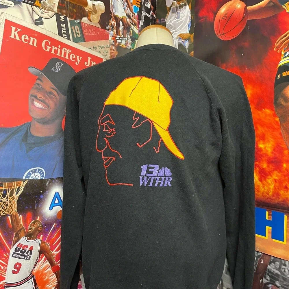 Vintage‎ The Cosby Show 80s Bill Cosby TV Promo Sweatshirt Black Rare Sz Large